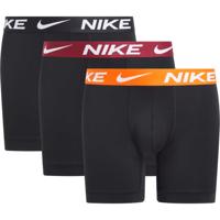 Nike Dri-FIT Ultra Stretch Micro Boxershort 3-Pack Zwart Oranje Bordeaux