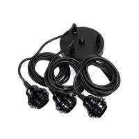 Lampfitting voor hanglamp - Zwart - 3 Fittings