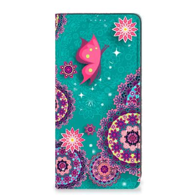 Samsung Galaxy A21s | Bookcase | Cirkels en Vlinders Samsung Galaxy A21s | Bookcase | Cirkels en Vlinders