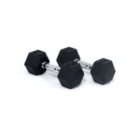 Core Power Rubber Hex Dumbbells - 7 kg (per paar) - thumbnail