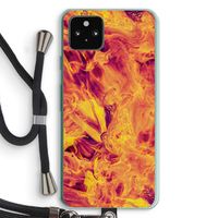 Eternal Fire: Pixel 5a 5G Transparant Hoesje met koord