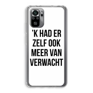 Meer verwacht: Xiaomi Redmi Note 10S Transparant Hoesje