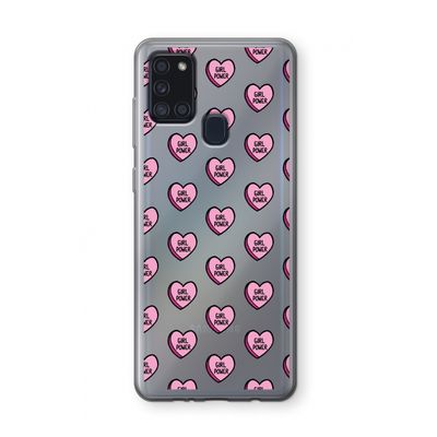 GIRL POWER: Samsung Galaxy A21s Transparant Hoesje