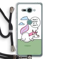 Unicorn: Sony Xperia XZ2 Compact Transparant Hoesje met koord