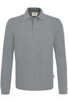 HAKRO 815 Comfort Fit Poloshirt lange mouw grijs, Melange