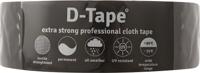 Tape permanent 50mmx50m zwart - Deltafix