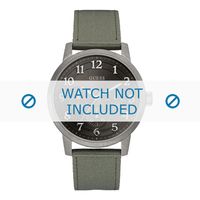Guess horlogeband W0975G4 Textiel Groen 22mm + groen stiksel - thumbnail