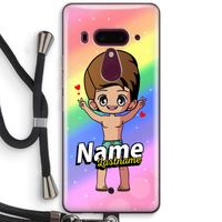 Chibi Maker man: HTC U12+ Transparant Hoesje met koord