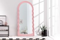 Design wandspiegel WAVE 160cm roze - 43159 - thumbnail