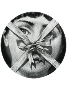 Fornasetti assiette de décoration imprimée - Noir