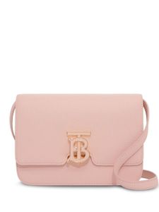 Burberry sac porté épaule à plaque logo - Rose