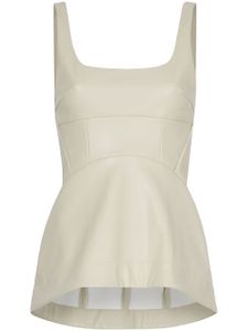 Proenza Schouler White Label haut-bustier à ourlet péplum - Tons neutres