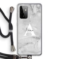 Ivory Marble: Samsung Galaxy A72 5G Transparant Hoesje met koord Ivory Marble: Samsung Galaxy A72 5G Transparant Hoesje met koord