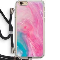 Roze explosie: iPhone 6 PLUS / 6S PLUS Transparant Hoesje met koord