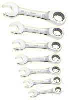 Facom korte ratelringsteeksleutels | 7-delig | E111104 - E111104