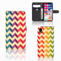 Apple iPhone Xr Telefoon Hoesje Zigzag Multi Color - thumbnail