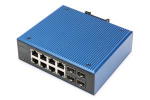 Digitus DN-651153 netwerk-switch Unmanaged Gigabit Ethernet (10/100/1000) Power over Ethernet (PoE) Zwart, Blauw