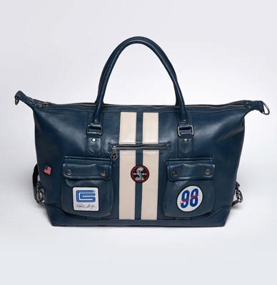 Carroll Shelby GT350 48h Sheep Crown Leer Reistas - Royal Blue Carroll Shelby GT350 48h Sheep Crown Leer Reistas - Royal Blue