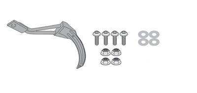 GIVI Bevestigingskit RM02 spatbord, Kettingbeschermer en voor de moto, RM1178KIT