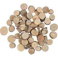 Creativ Company Houten schijf, d 10-15 mm, 25 gr/ 1 doos