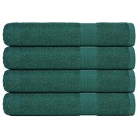 VidaXL Saunahanddoeken 4 st 80x200 cm 360 g/m² 100% katoen groen