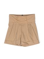 Balmain Kids short à boutons contrastants - Tons neutres - thumbnail