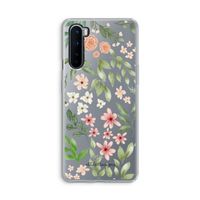 Botanical sweet flower heaven: OnePlus Nord Transparant Hoesje