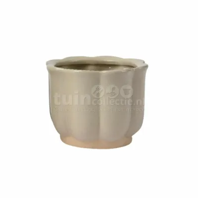 Bloempot Flower Keramiek Ø12cm Beige