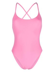 LIDO criss-cross straps high-cut swimsuit - Rose