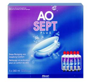 AOSept Plus Voordeelpakket (5x360ml) - Lenzenvloeistof > | 123Optic.com