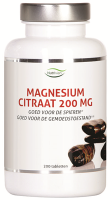 Nutrivian Magnesium Citraat 200mg Tabletten