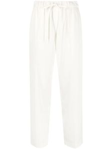 MM6 Maison Margiela pantalon droit à lien de resserrage - Blanc