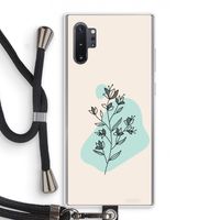 Violets are blue: Samsung Galaxy Note 10 Plus Transparant Hoesje met koord