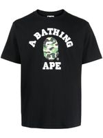 A BATHING APE® t-shirt en coton à logo imprimé - Noir - thumbnail