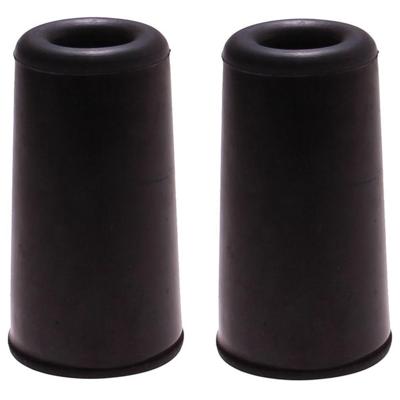 Deurbuffer / deurstopper - 2x - zwart - rubber - 75 x 40 mm - deurstop
