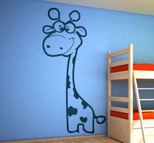 Sticker éénkleurig Giraffe