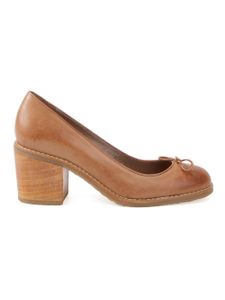 Sarah Chofakian chunky heel pumps - Marron