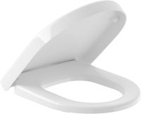 Villeroy & Boch Omnia Architectura compact closetzitting met chroom scharnieren Wit Villeroy & Boch Omnia Architectura compact closetzitting met chroom scharnieren Wit