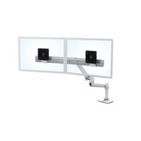 Ergotron LX Dual Arm Direct Desk Mount Monitor-tafelbeugel 2-voudig 38,1 cm (15) - 63,5 cm (25) Wit In hoogte verstelbaar, Draaibaar, Kantelbaar, Zwenkbaar