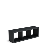 Beltza zwarte houtopslag onderverdeling 3 vakken 1500x385x500 mm - Geroba