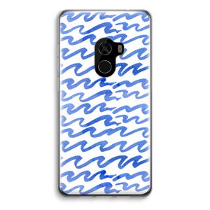 Blauwe golven: Xiaomi Mi Mix 2 Transparant Hoesje