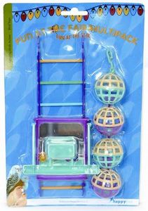 Happy pet bird toy mp bal / ladder / perch (22X10X4 CM)