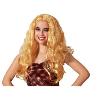 Verkleedpruik Dames - Fantasia - Blond - lang golvend haar - Beroemdheid - Prinses/Filmster