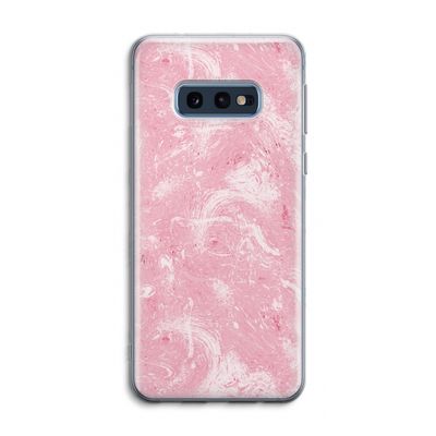 Abstract Painting Pink: Samsung Galaxy S10e Transparant Hoesje