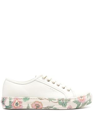 Ferragamo baskets à semelle à fleurs - Tons neutres