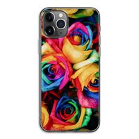 Neon bloemen: iPhone 11 Pro Transparant Hoesje Neon bloemen: iPhone 11 Pro Transparant Hoesje