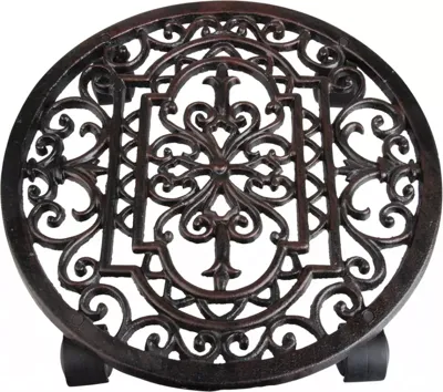 Esschert Design plantentrolley rond gietijzer 29,1 cm