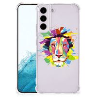 Samsung Galaxy S22 Plus Stevig Bumper Hoesje Lion Color - thumbnail
