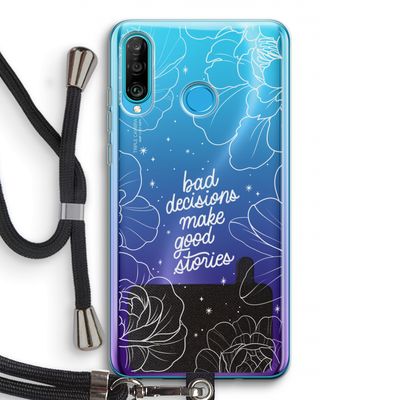 Good stories: Huawei P30 Lite Transparant Hoesje met koord
