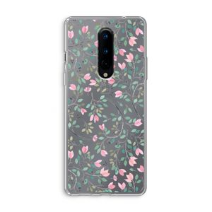 Sierlijke bloemen: OnePlus 8 Transparant Hoesje